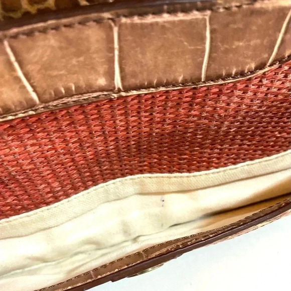 Tre vero print straw croc cellulose bag - Picture 14 of 14